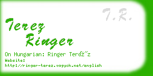 terez ringer business card